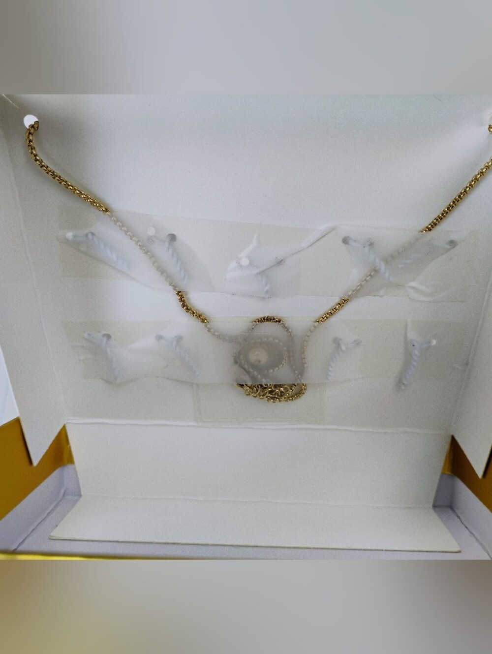 NWT 14K Gold-Plated Necklace w/ Nine Pendants/Charms - Picture 5 of 6